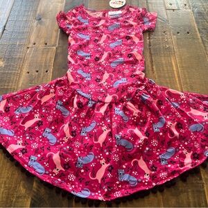 Dot Dot Smile size 3/4 girls cat whimsical Flapper dress new